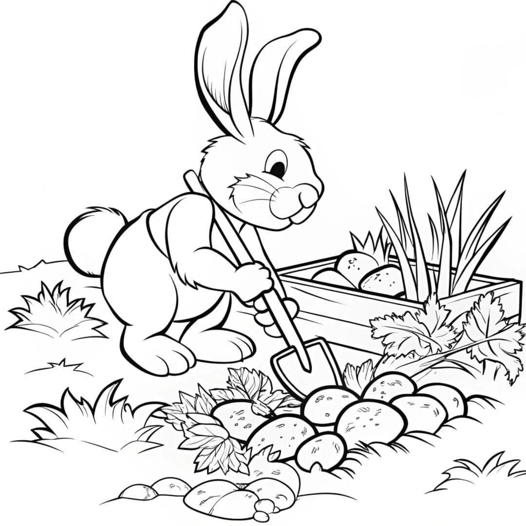 bunny coloring pages